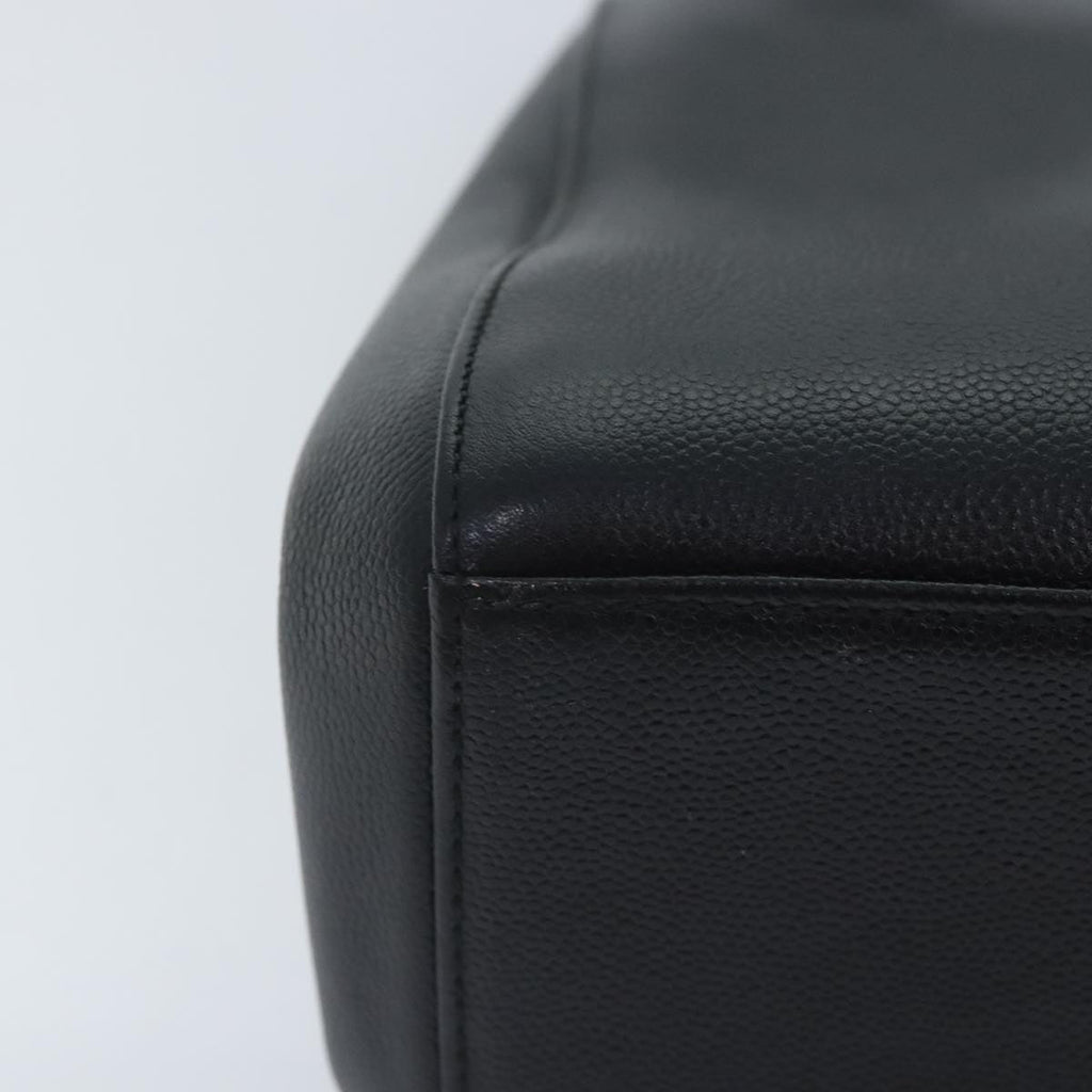 CHANEL COCO Mark Shoulder Bag Caviar Skin Black CC 90649