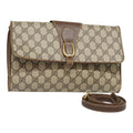 GUCCI GG Supreme Shoulder Bag PVC Beige Gold Silver 904 02 050 90654