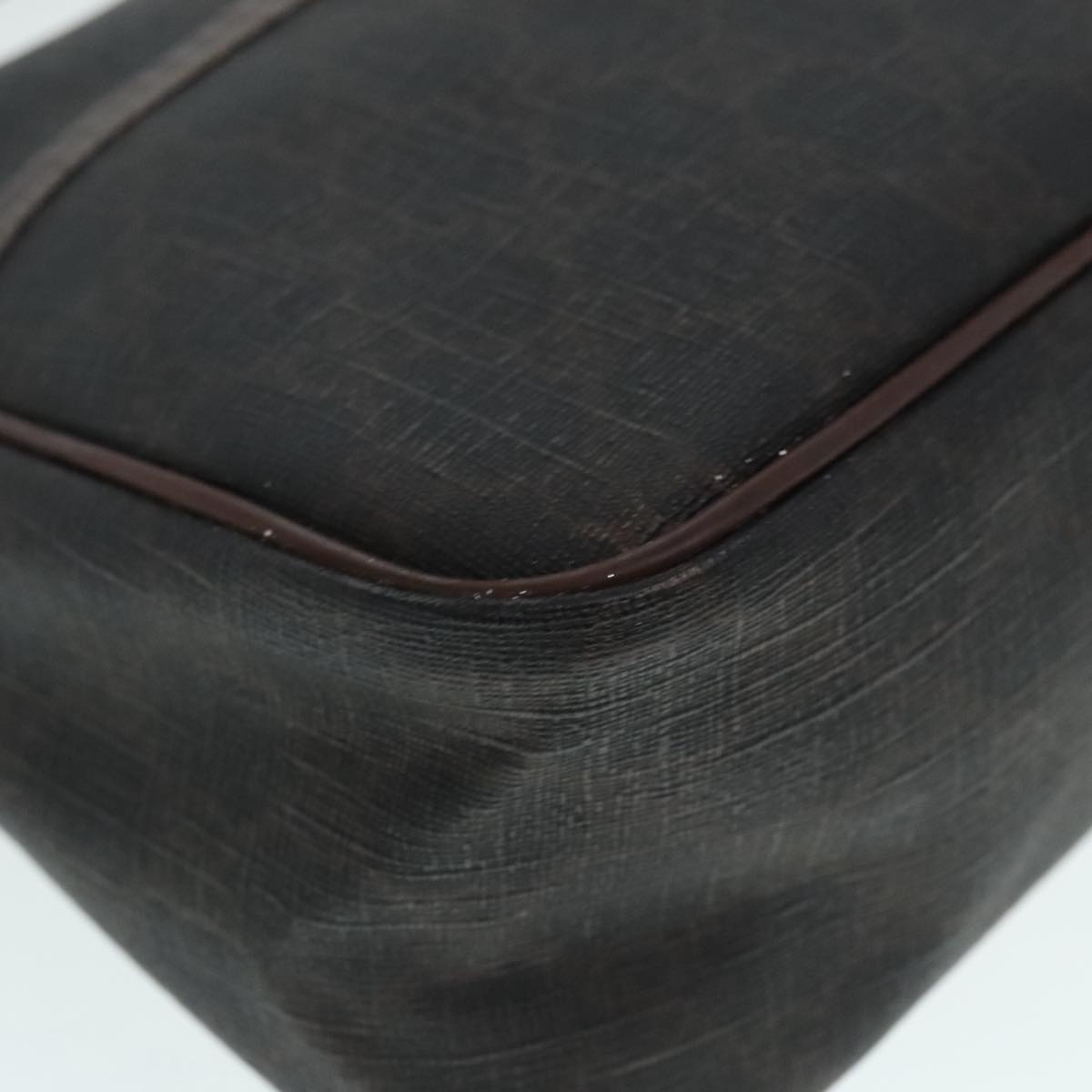 GUCCI GG Canvas Hand Bag Black Gold 190258 90689