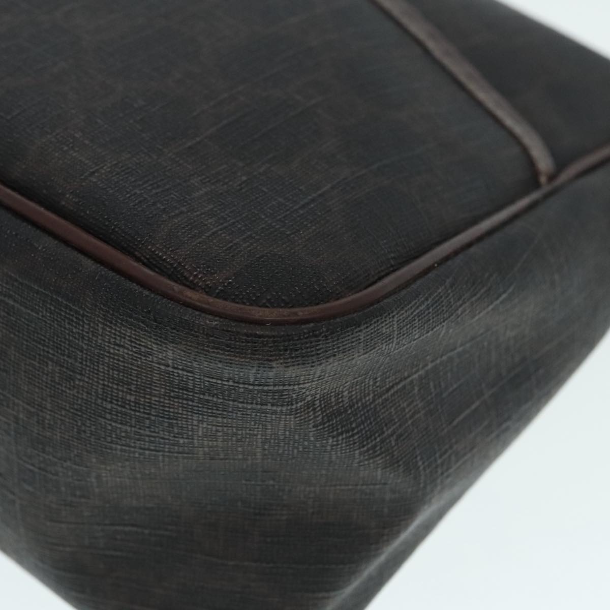 GUCCI GG Canvas Hand Bag Black Gold 190258 90689