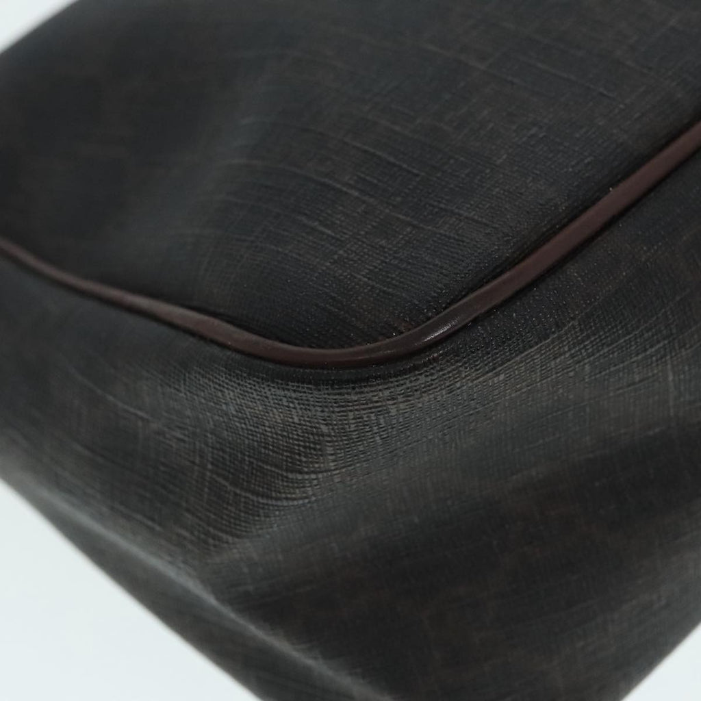 GUCCI GG Canvas Hand Bag Black Gold 190258 90689