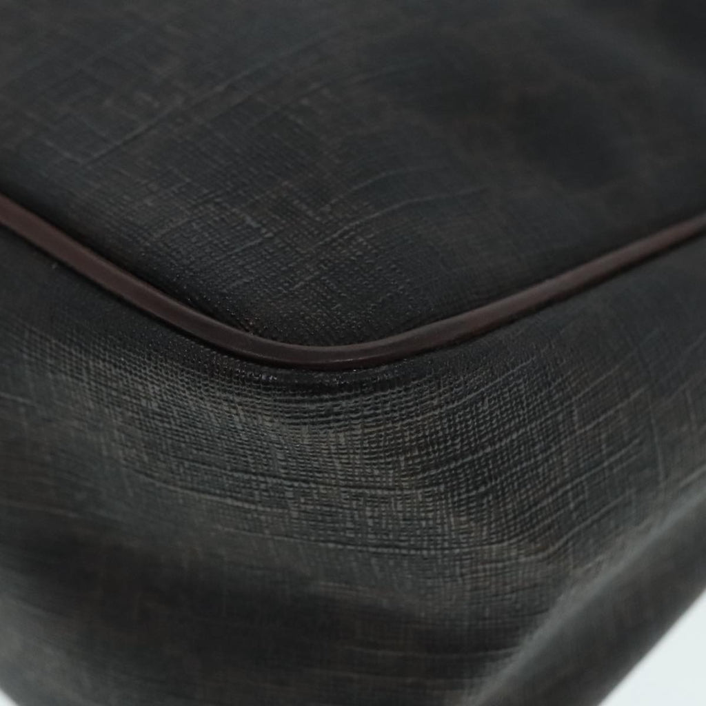 GUCCI GG Canvas Hand Bag Black Gold 190258 90689