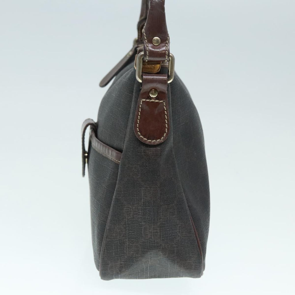 GUCCI GG Canvas Hand Bag Black Gold 190258 90689