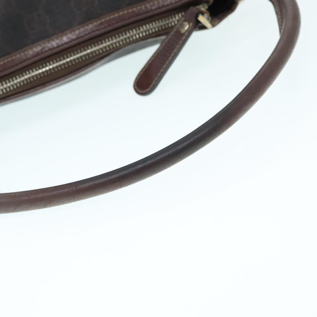 GUCCI GG Canvas Hand Bag Black Gold 190258 90689