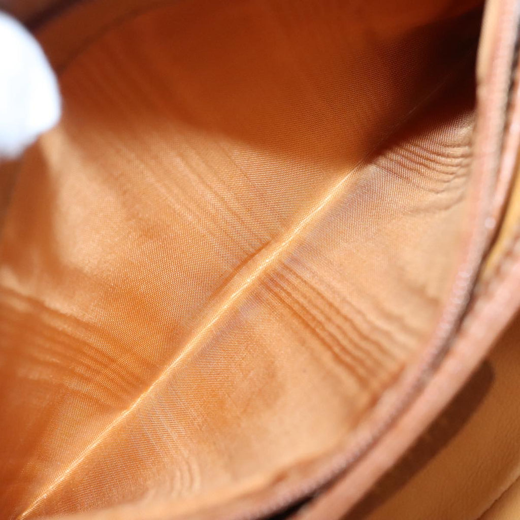 GUCCI Bamboo Hand Bag Leather 2way Brown Gold 90691