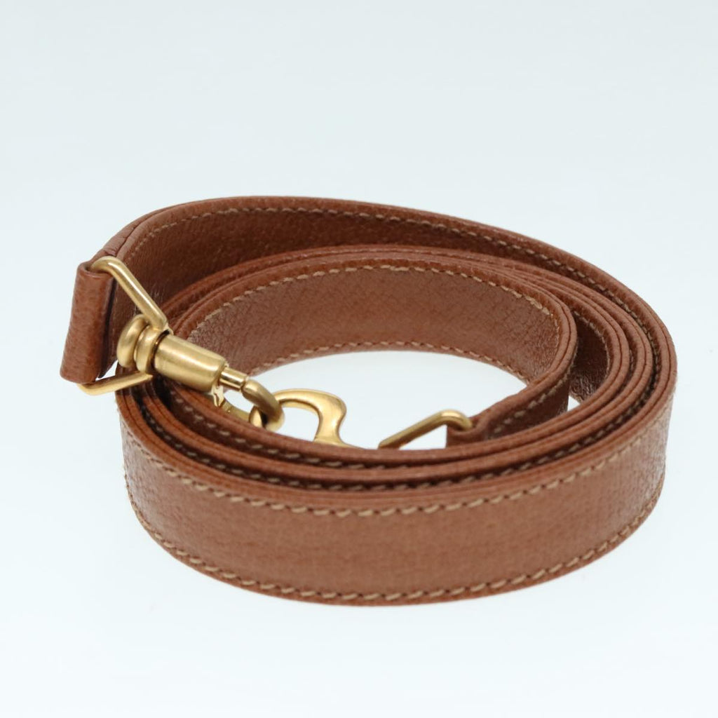 GUCCI Bamboo Hand Bag Leather 2way Brown Gold 90691