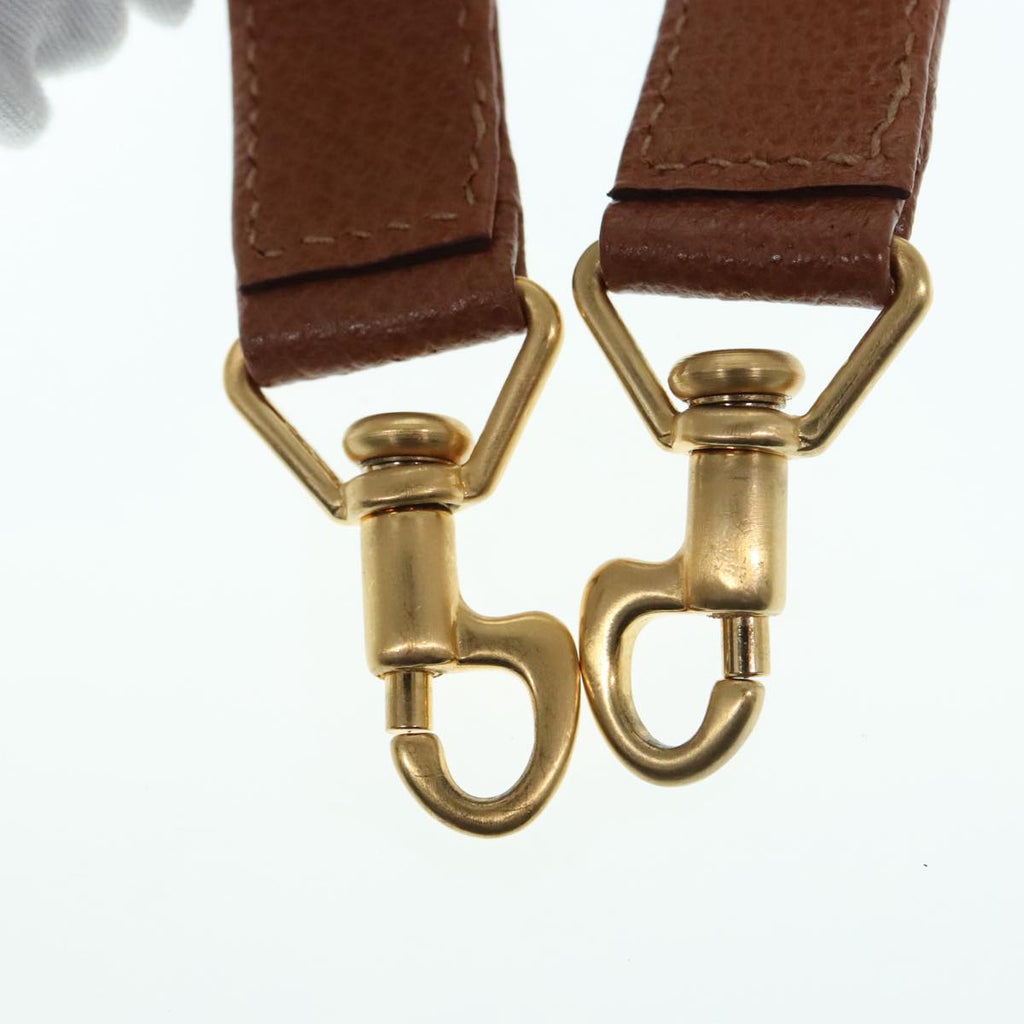 GUCCI Bamboo Hand Bag Leather 2way Brown Gold 90691