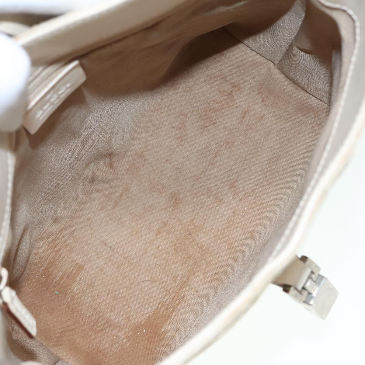 GUCCI GG Canvas Jackie Shoulder Bag Beige Silver 001 3876 90716