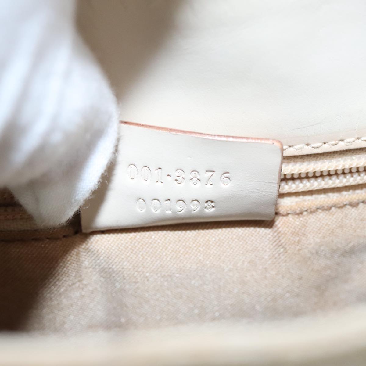 GUCCI GG Canvas Jackie Shoulder Bag Beige Silver 001 3876 90716