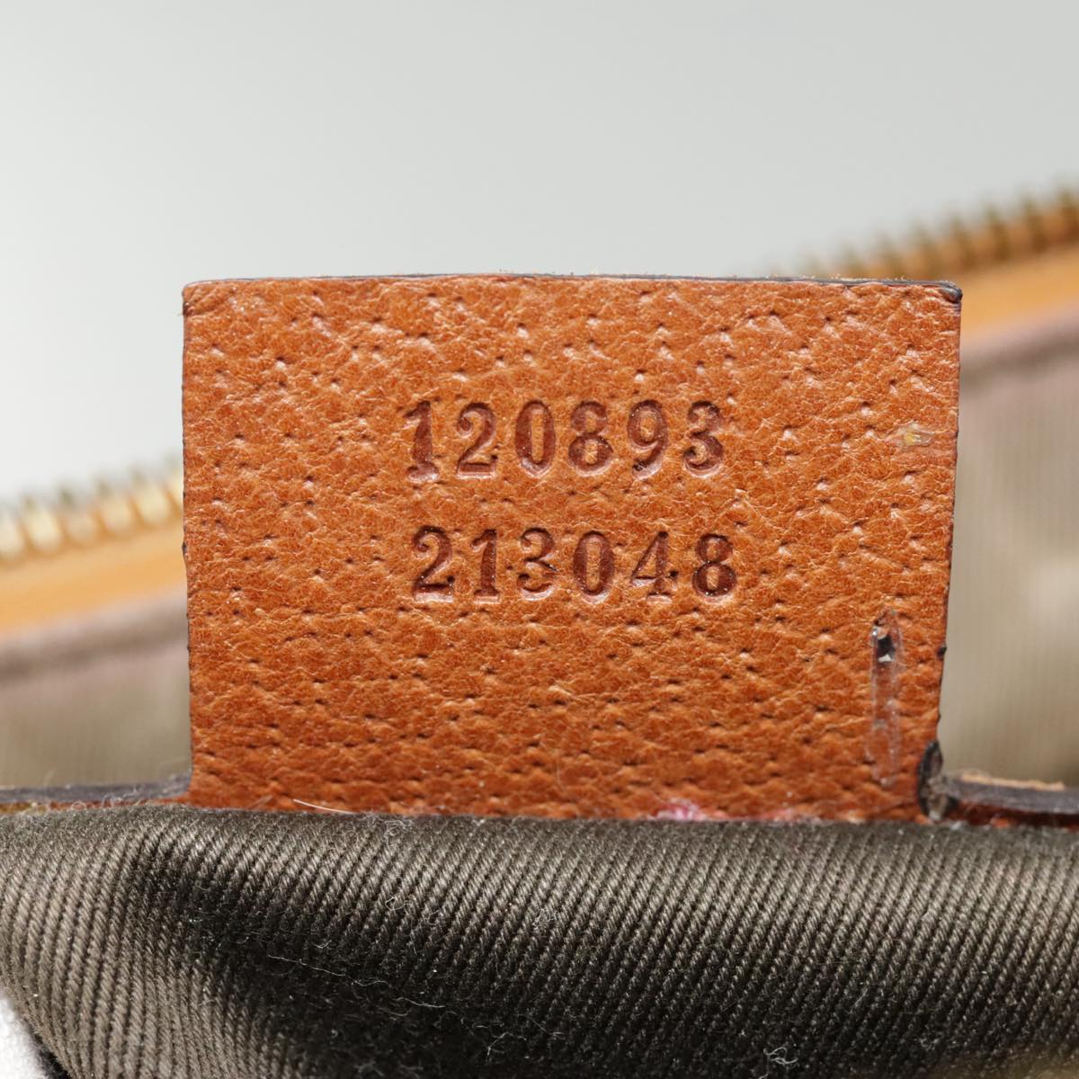 GUCCI GG Canvas Shoulder Bag Beige 90726