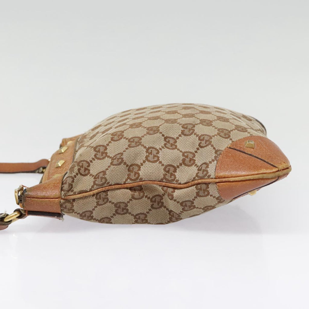 GUCCI GG Canvas Shoulder Bag Beige 90726