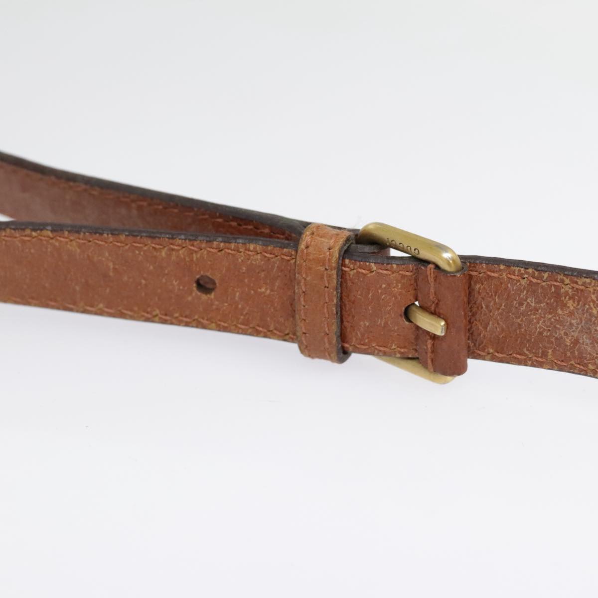 GUCCI GG Canvas Shoulder Bag Beige 90726