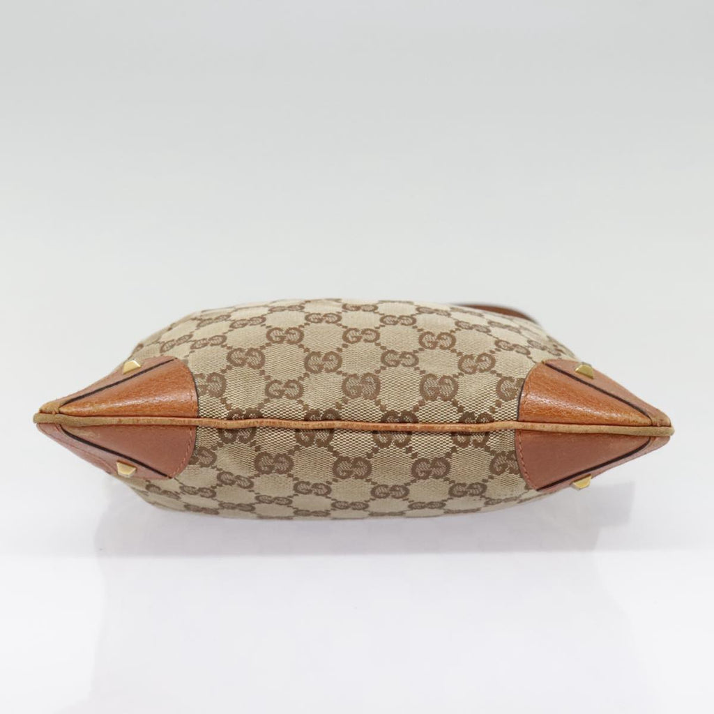 GUCCI GG Canvas Shoulder Bag Beige 90726