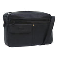 GUCCI Shoulder Bag Leather Black 90731