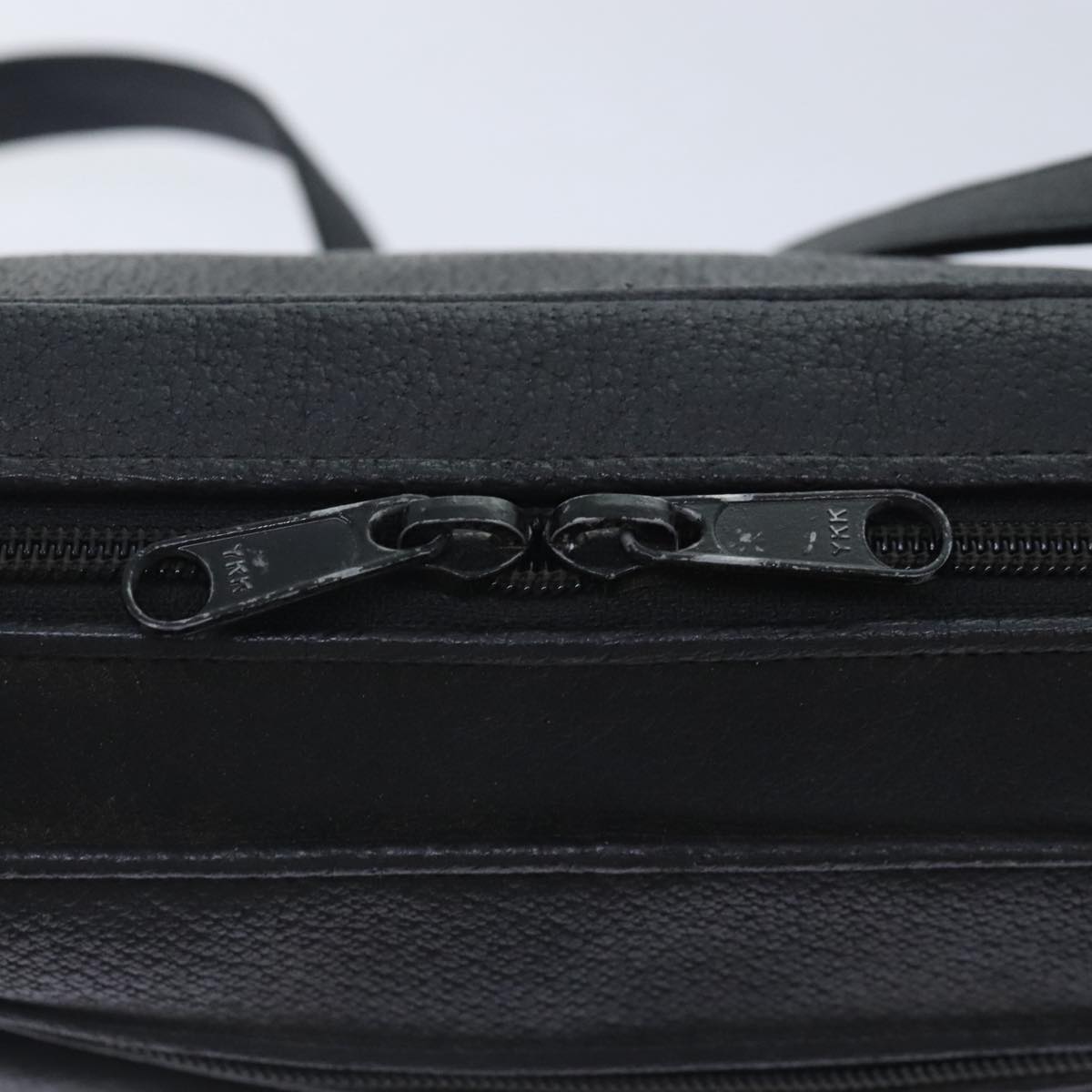 GUCCI Shoulder Bag Leather Black 90731