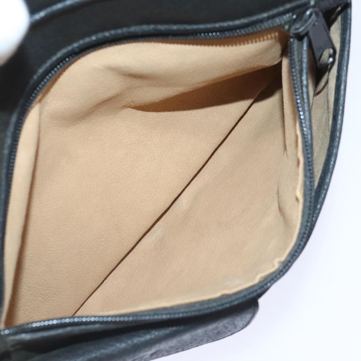GUCCI Shoulder Bag Leather Black 90731