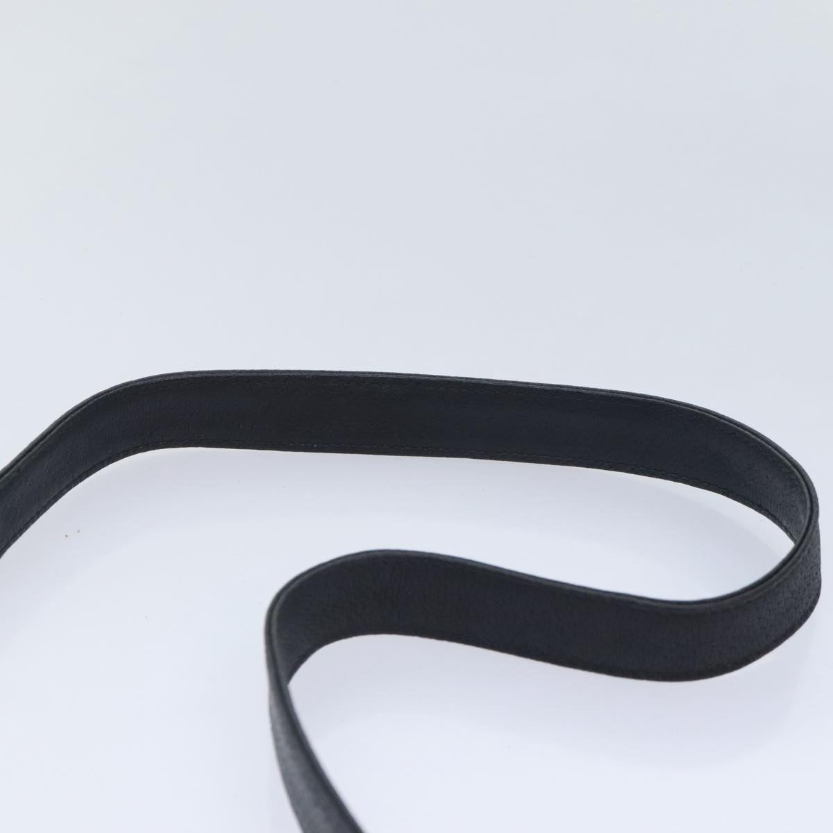 GUCCI Shoulder Bag Leather Black 90731
