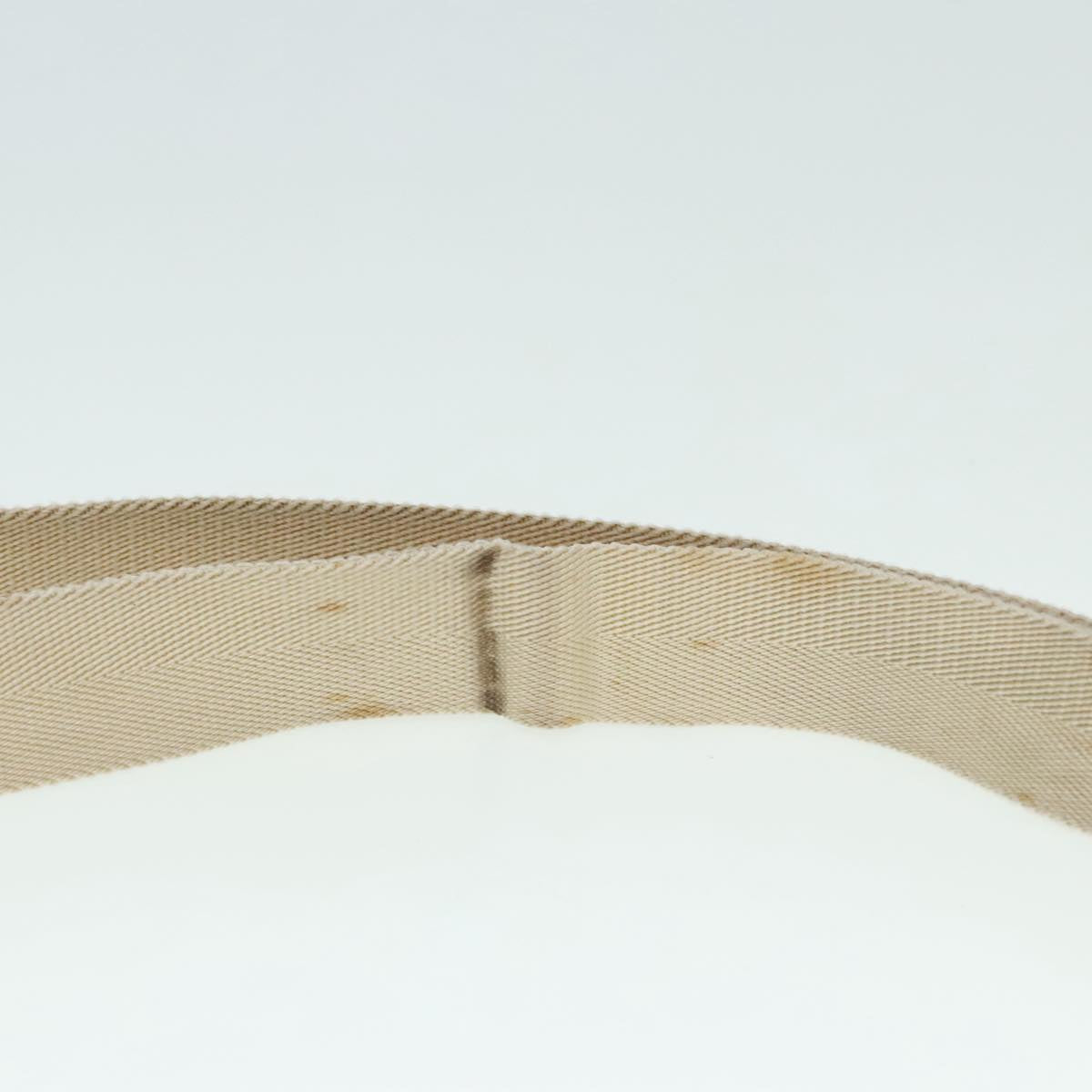 GUCCI GG Canvas Shoulder Bag Beige Silver 145858 90738