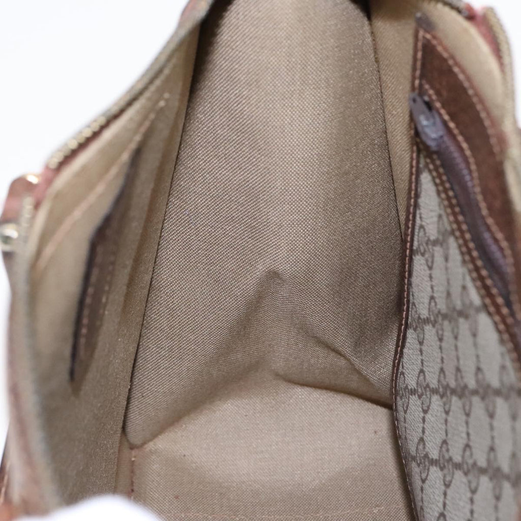 GUCCI GG Canvas Hand Bag PVC Beige 90751