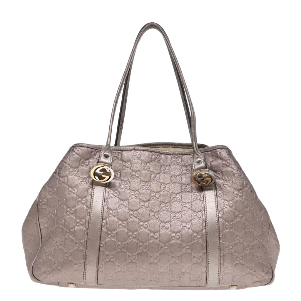 GUCCI Guccissima GG Canvas GG Twins Tote Bag Leather Pink 90766