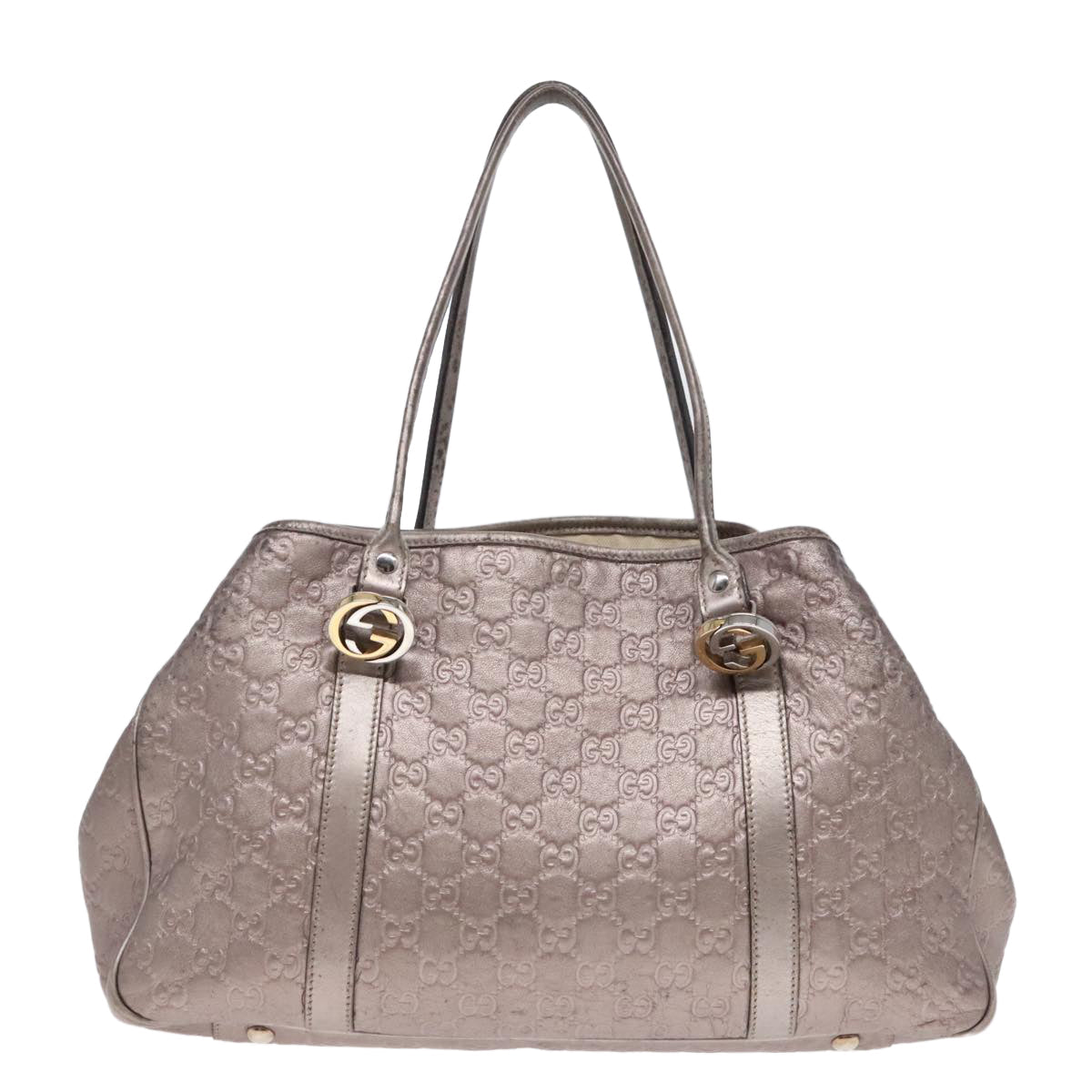 GUCCI Guccissima GG Canvas GG Twins Tote Bag Leather Pink 90766