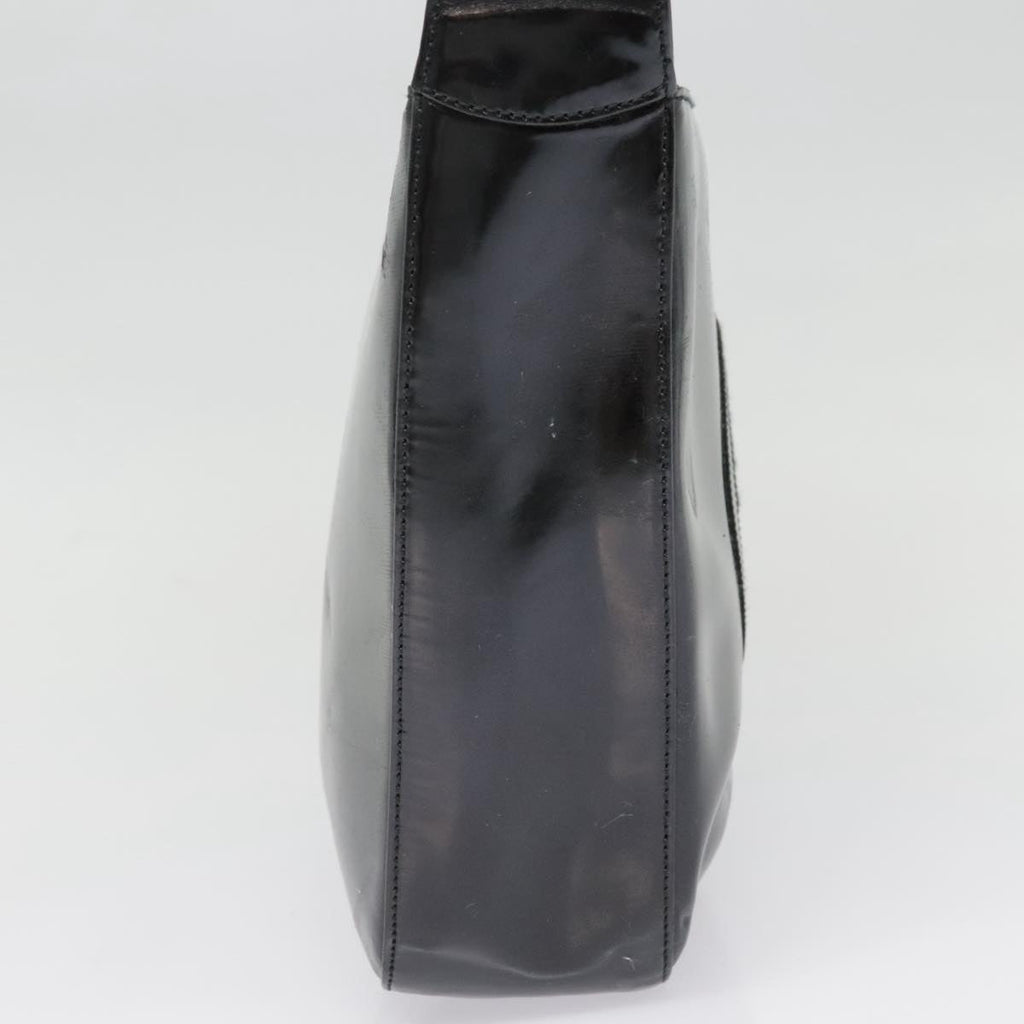 GUCCI Shoulder Bag Patent leather Black Silver 000 1186 0506 90777