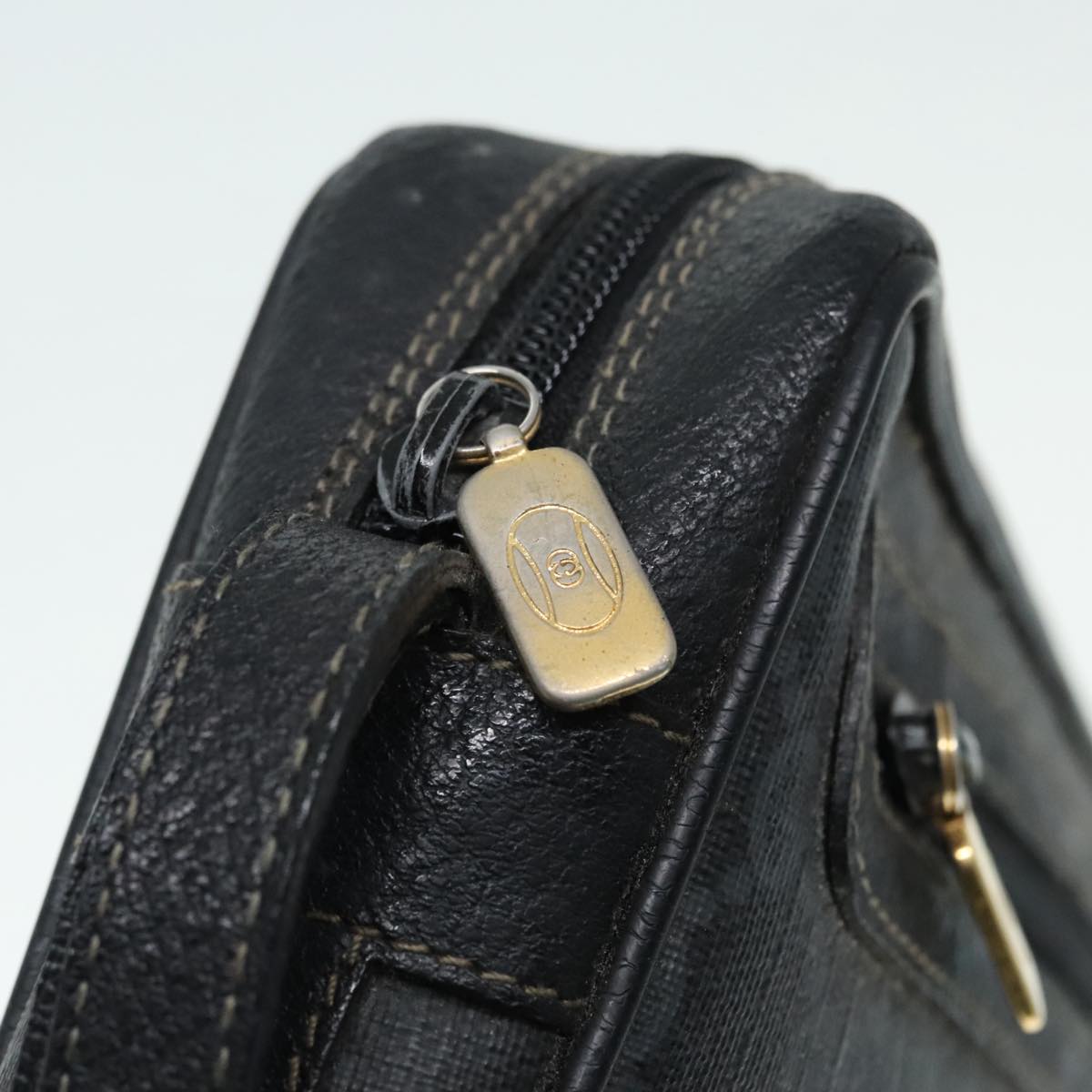 GUCCI GG Canvas Clutch Bag PVC Black 90791