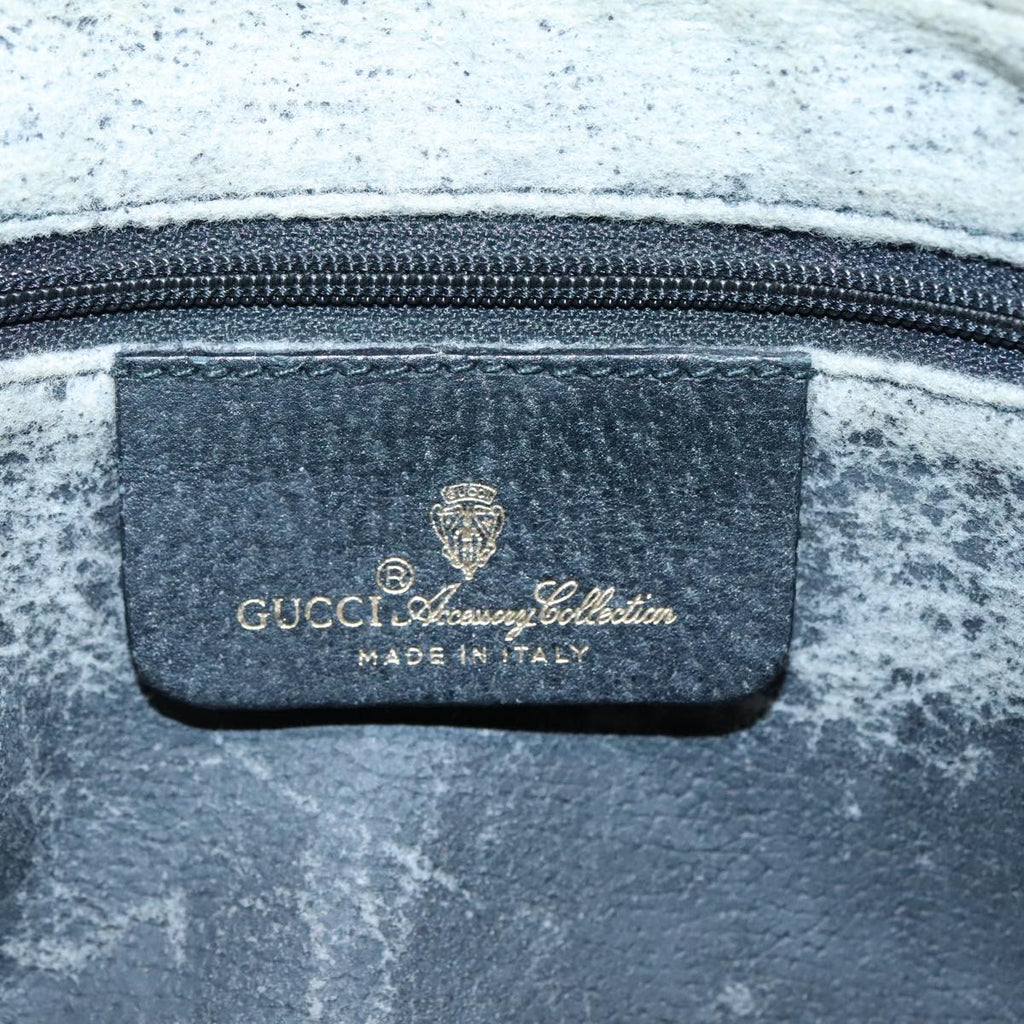 GUCCI GG Canvas Clutch Bag PVC Black 90791