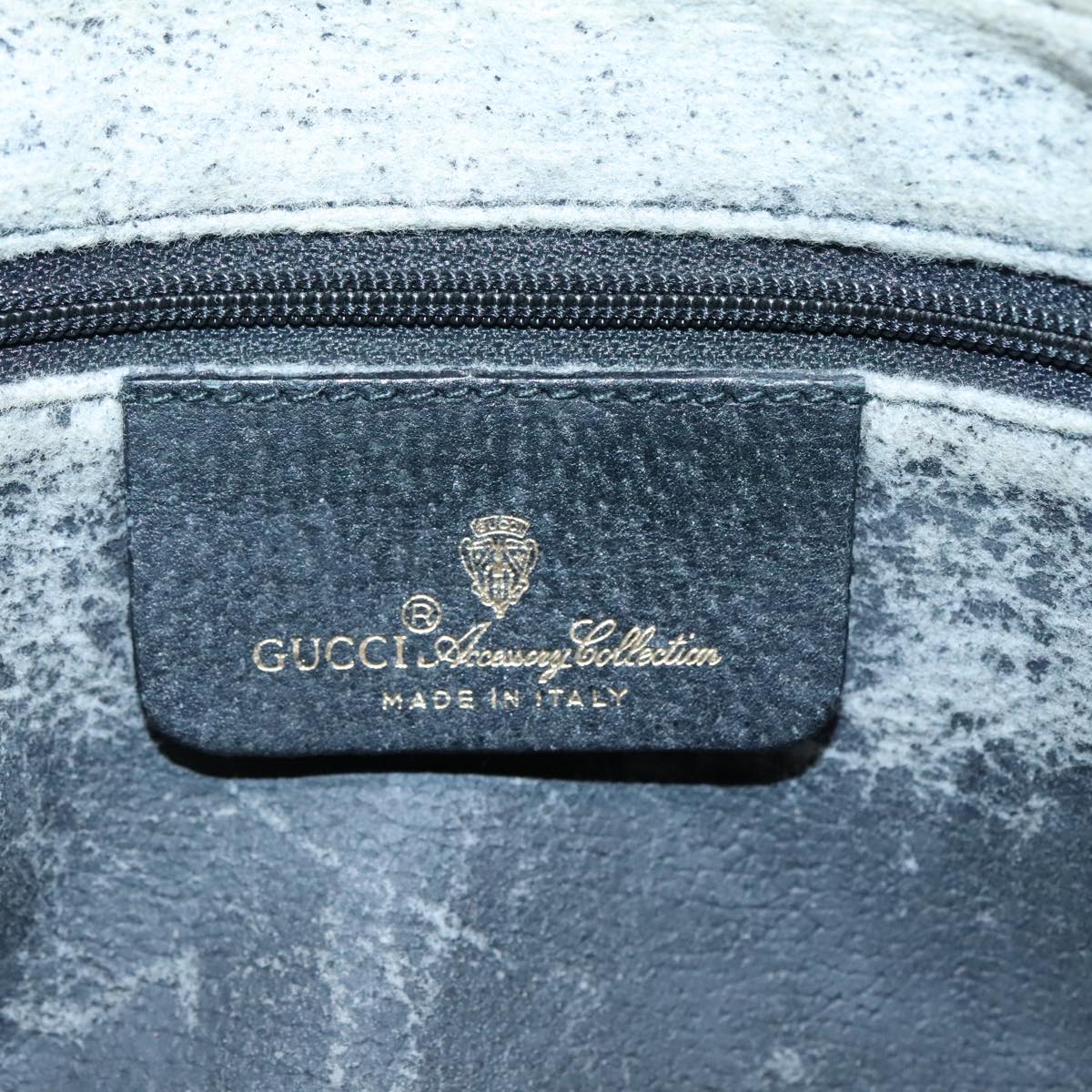 GUCCI GG Canvas Clutch Bag PVC Black 90791