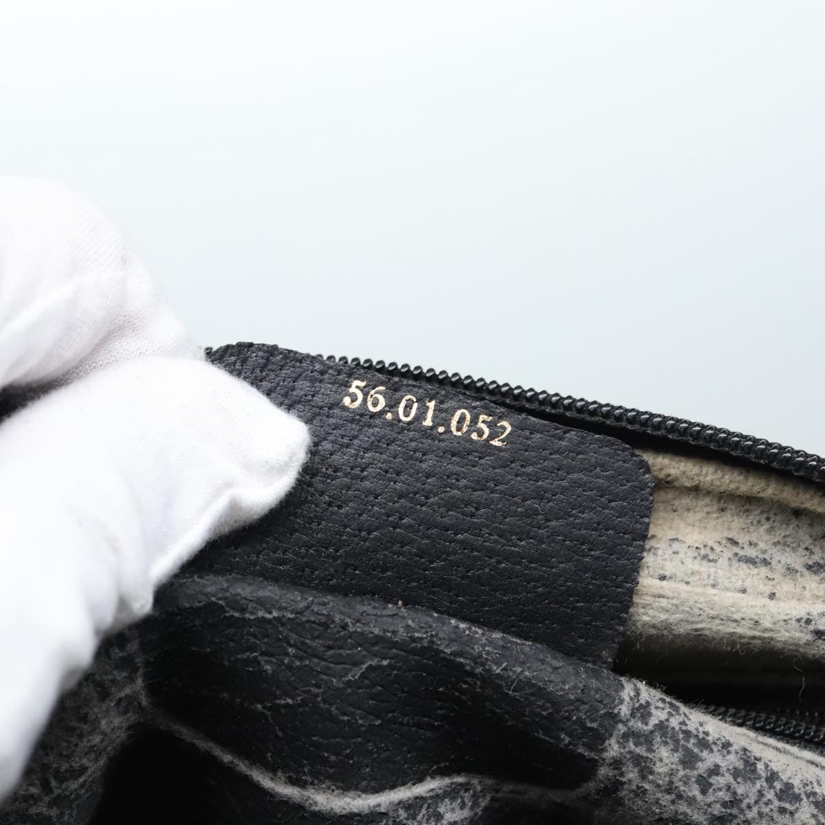 GUCCI GG Canvas Clutch Bag PVC Black 90791