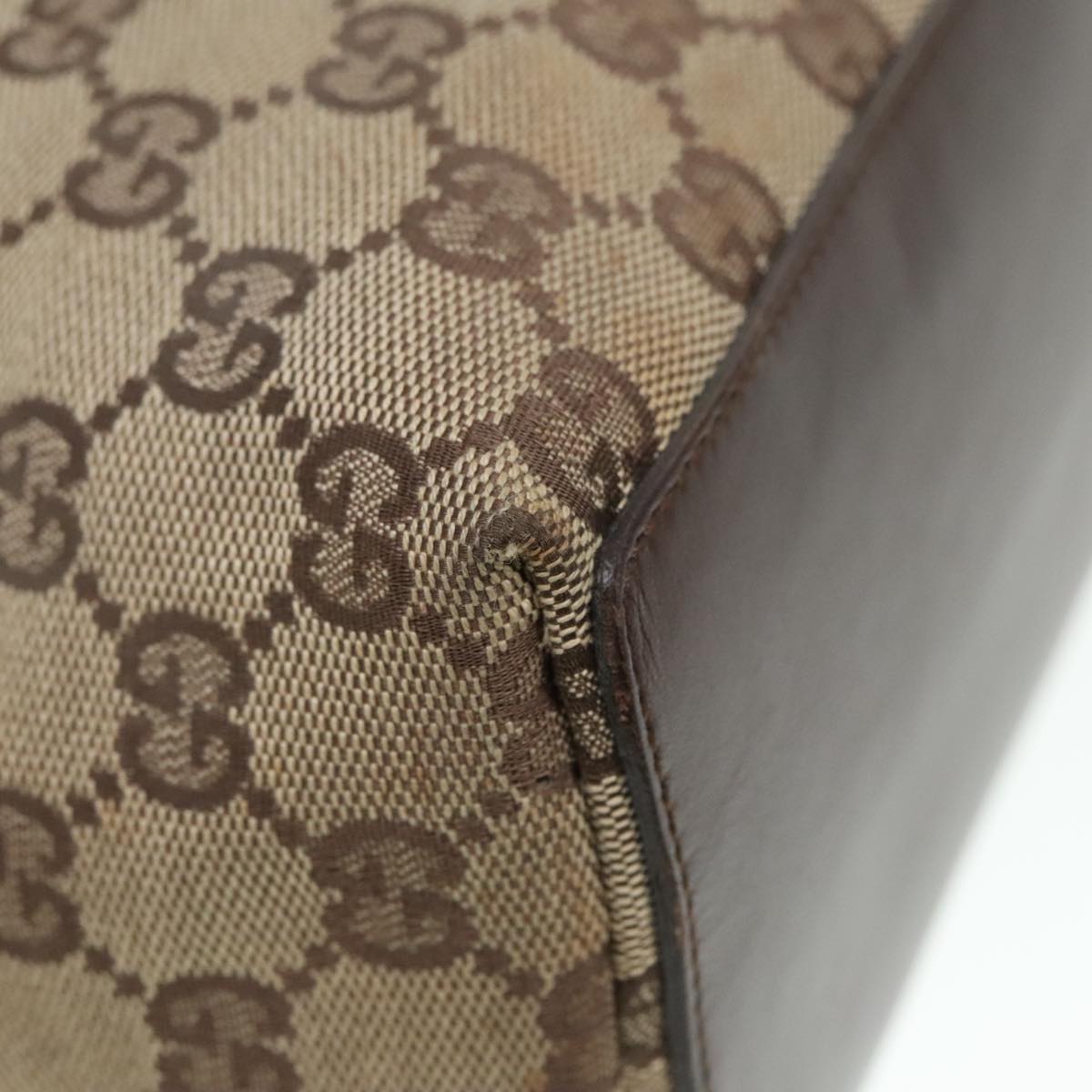 GUCCI GG Canvas Tote Bag Beige 90793