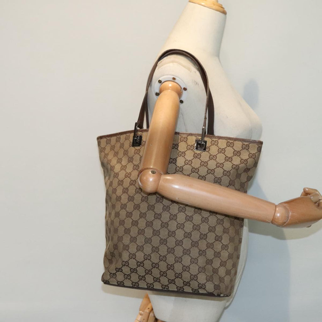 GUCCI GG Canvas Tote Bag Beige 90793