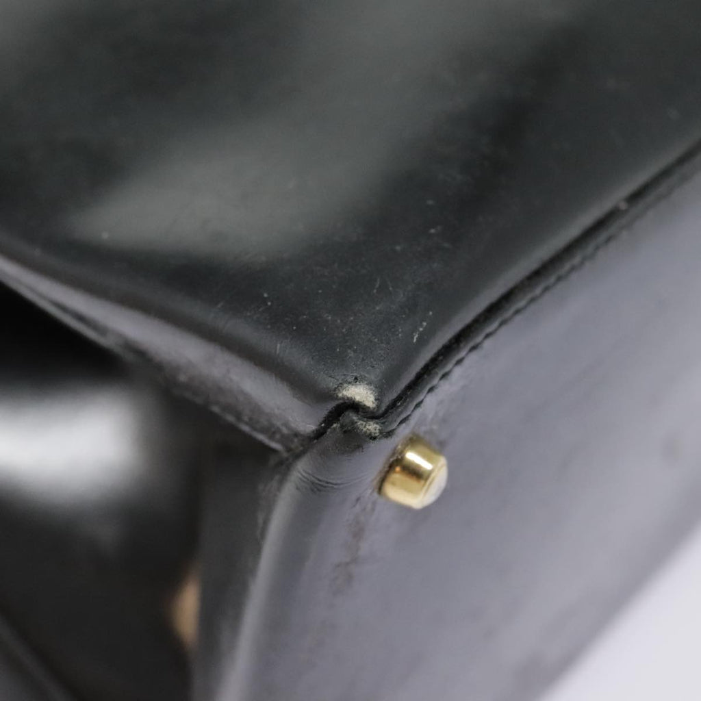 GUCCI Hand Bag Patent leather Black 90794