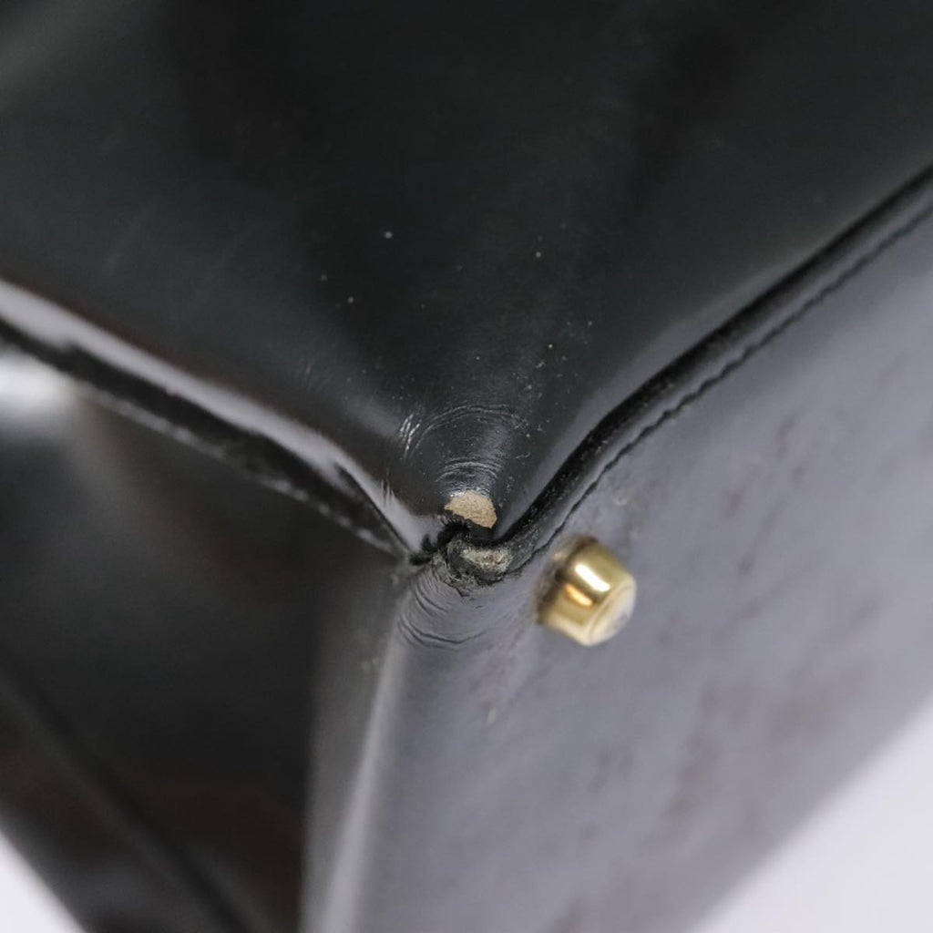 GUCCI Hand Bag Patent leather Black 90794