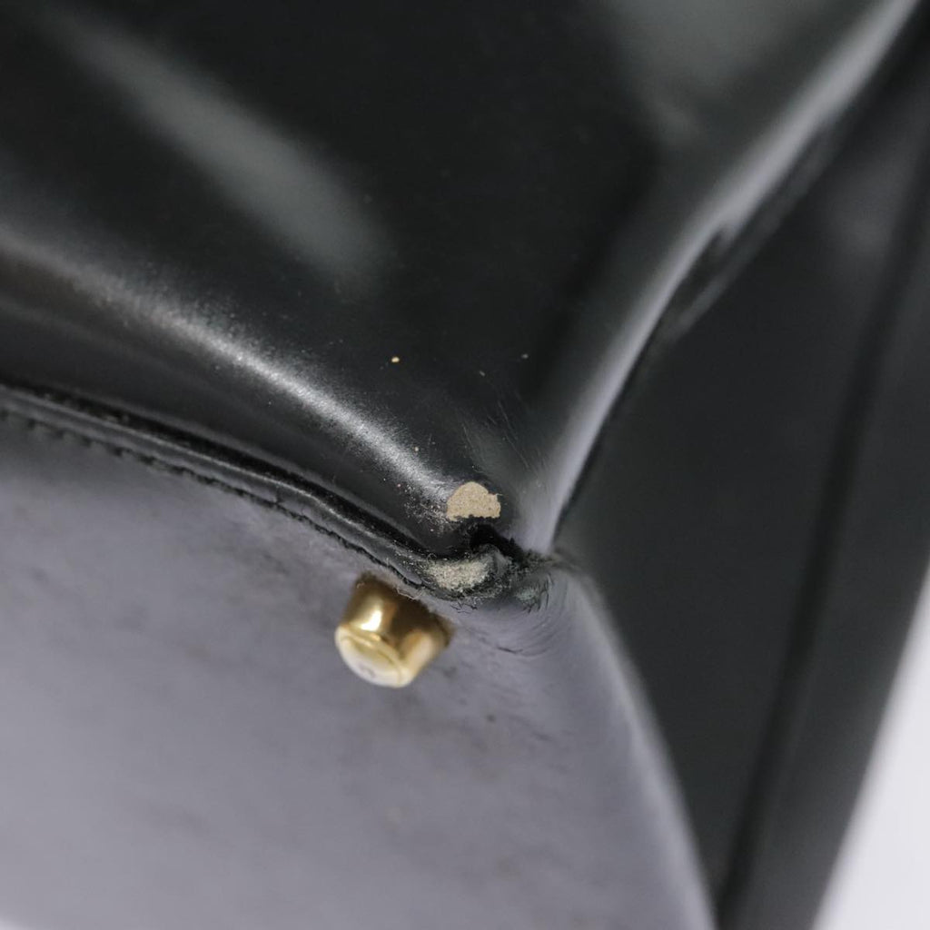 GUCCI Hand Bag Patent leather Black 90794