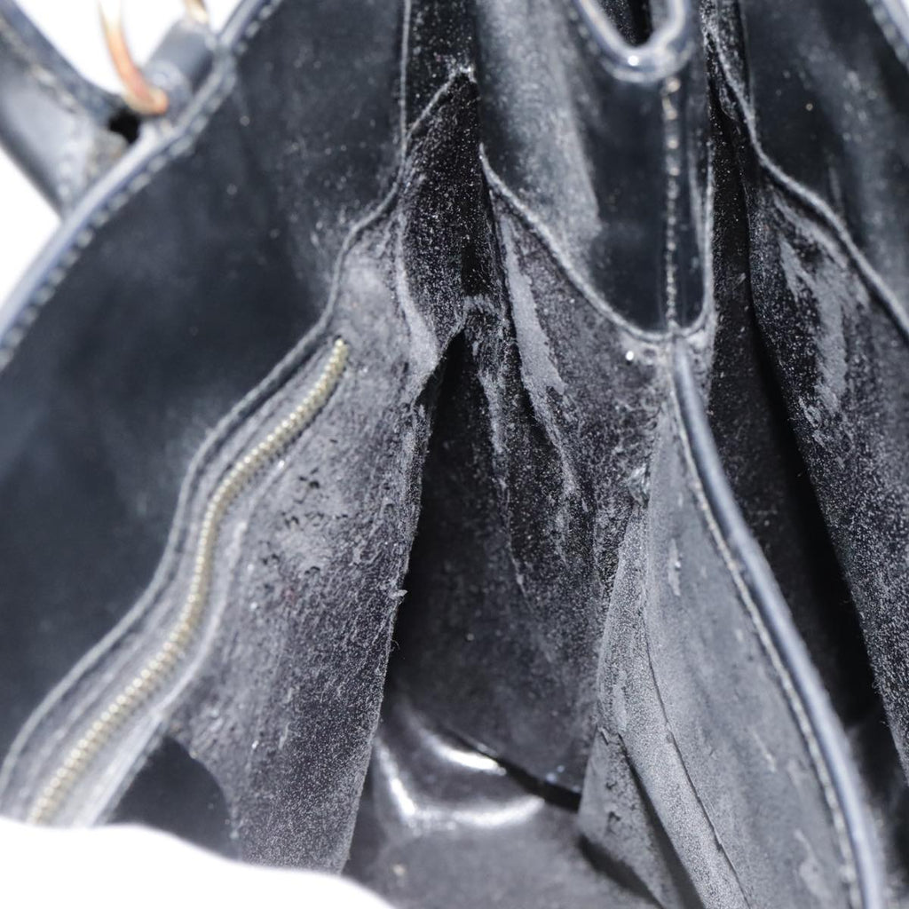 GUCCI Hand Bag Patent leather Black 90794