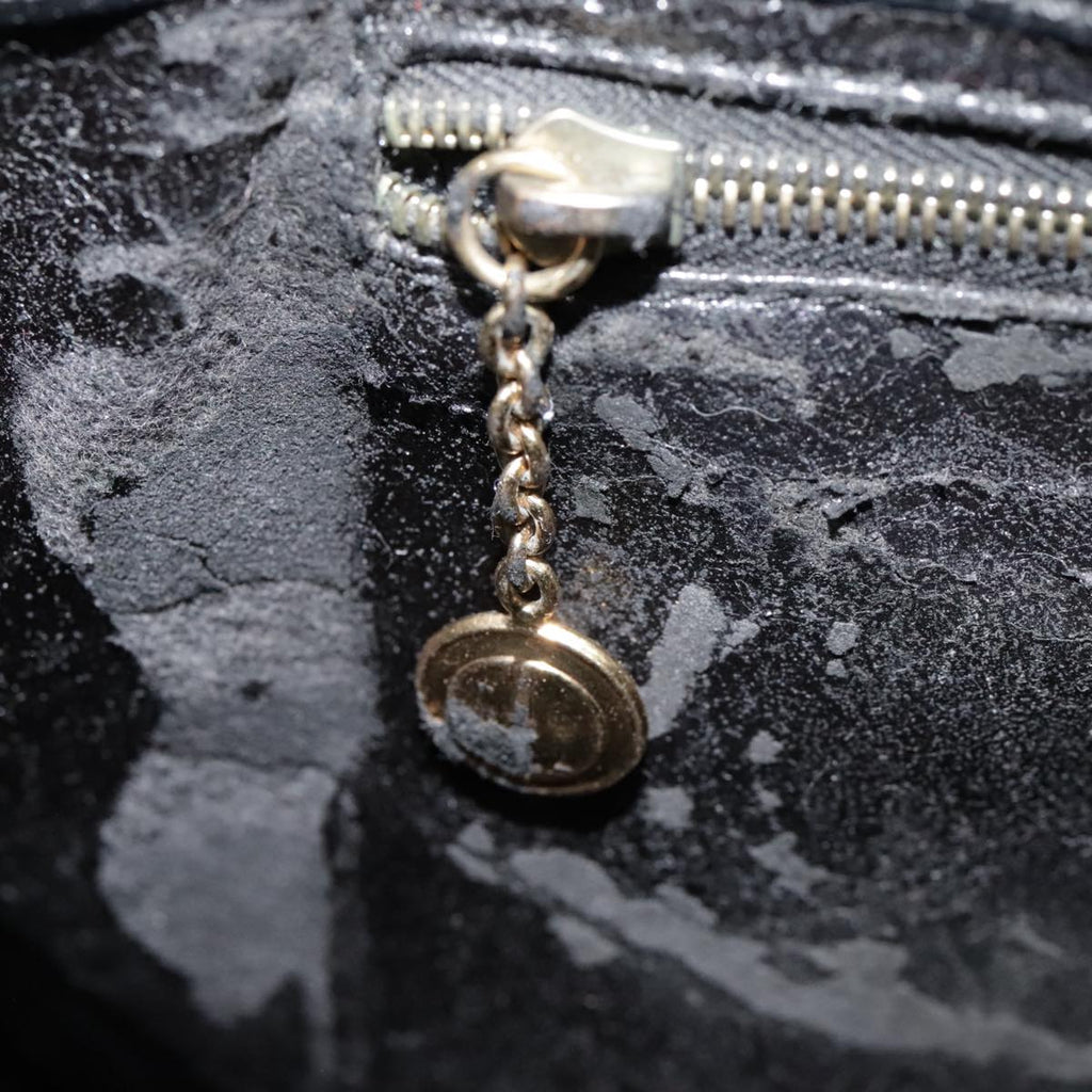 GUCCI Hand Bag Patent leather Black 90794