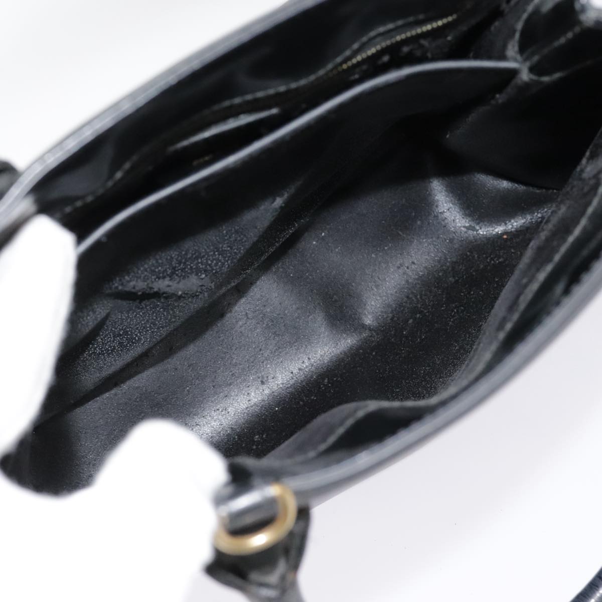GUCCI Hand Bag Patent leather Black 90794