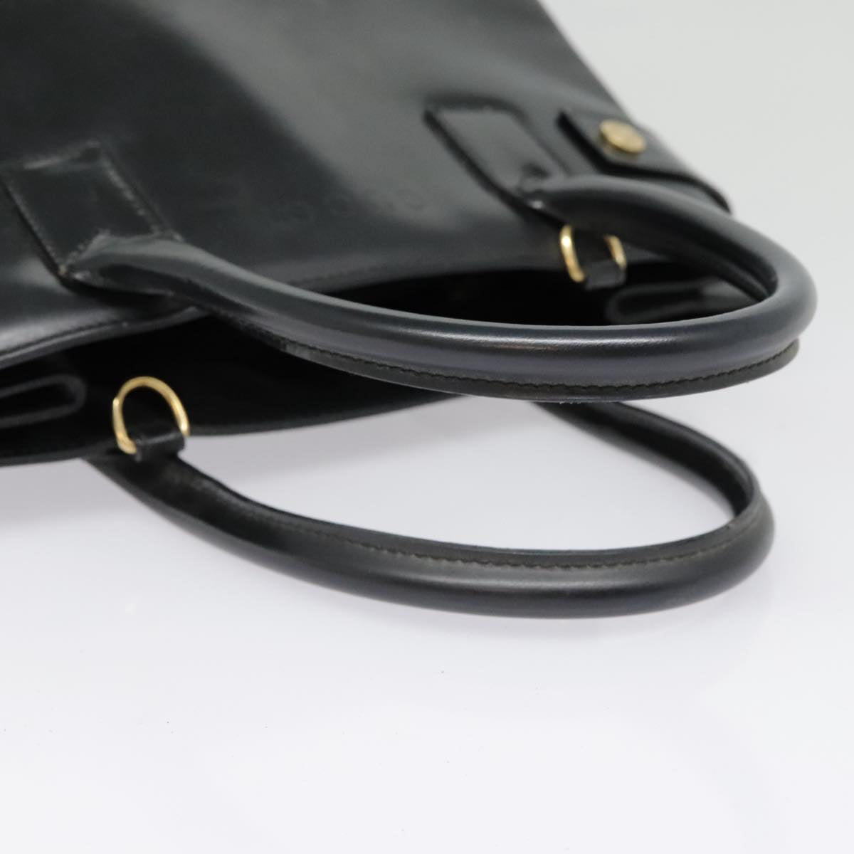GUCCI Hand Bag Patent leather Black 90794