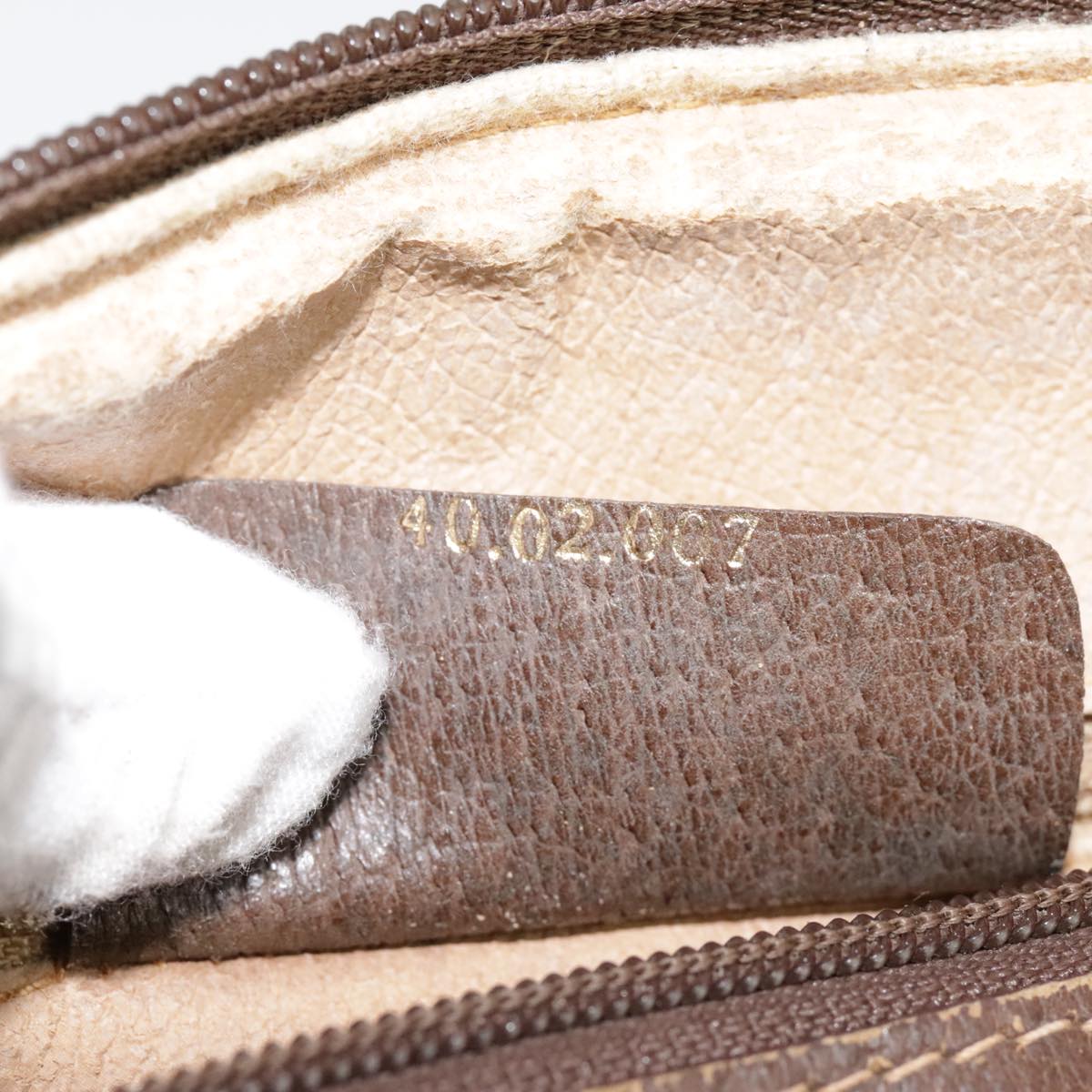 GUCCI GG Canvas Web Sherry Line Boston Bag PVC Beige Green Red 90797