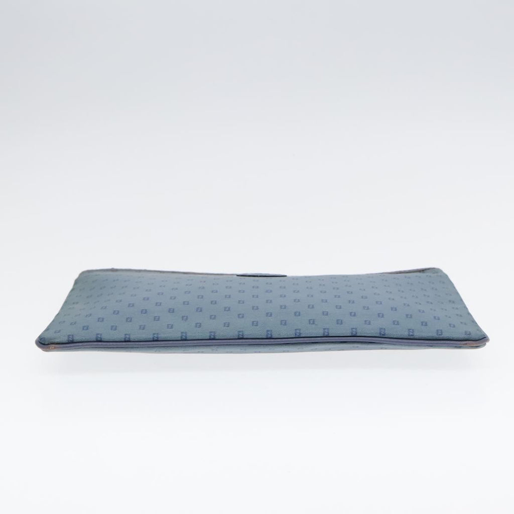 FENDI Clutch Bag PVCCanvas Blue 90806