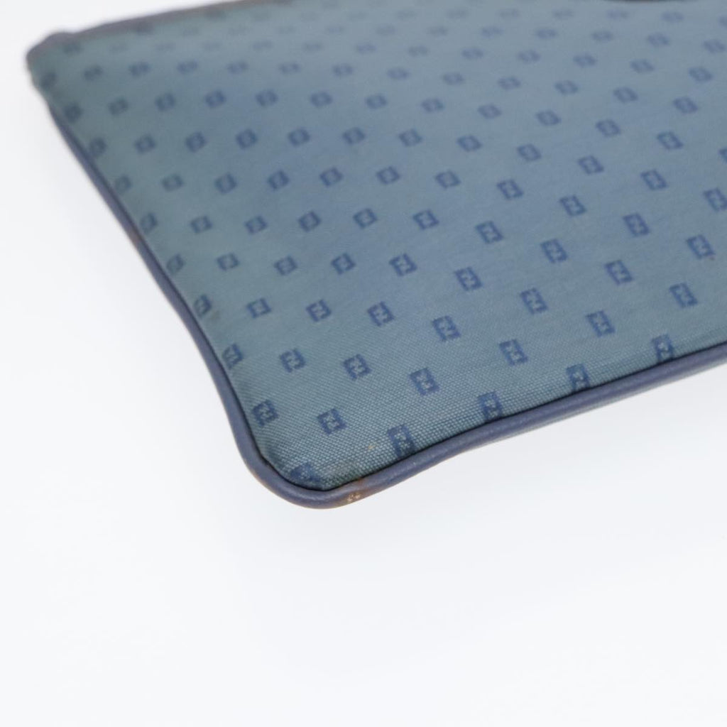 FENDI Clutch Bag PVCCanvas Blue 90806