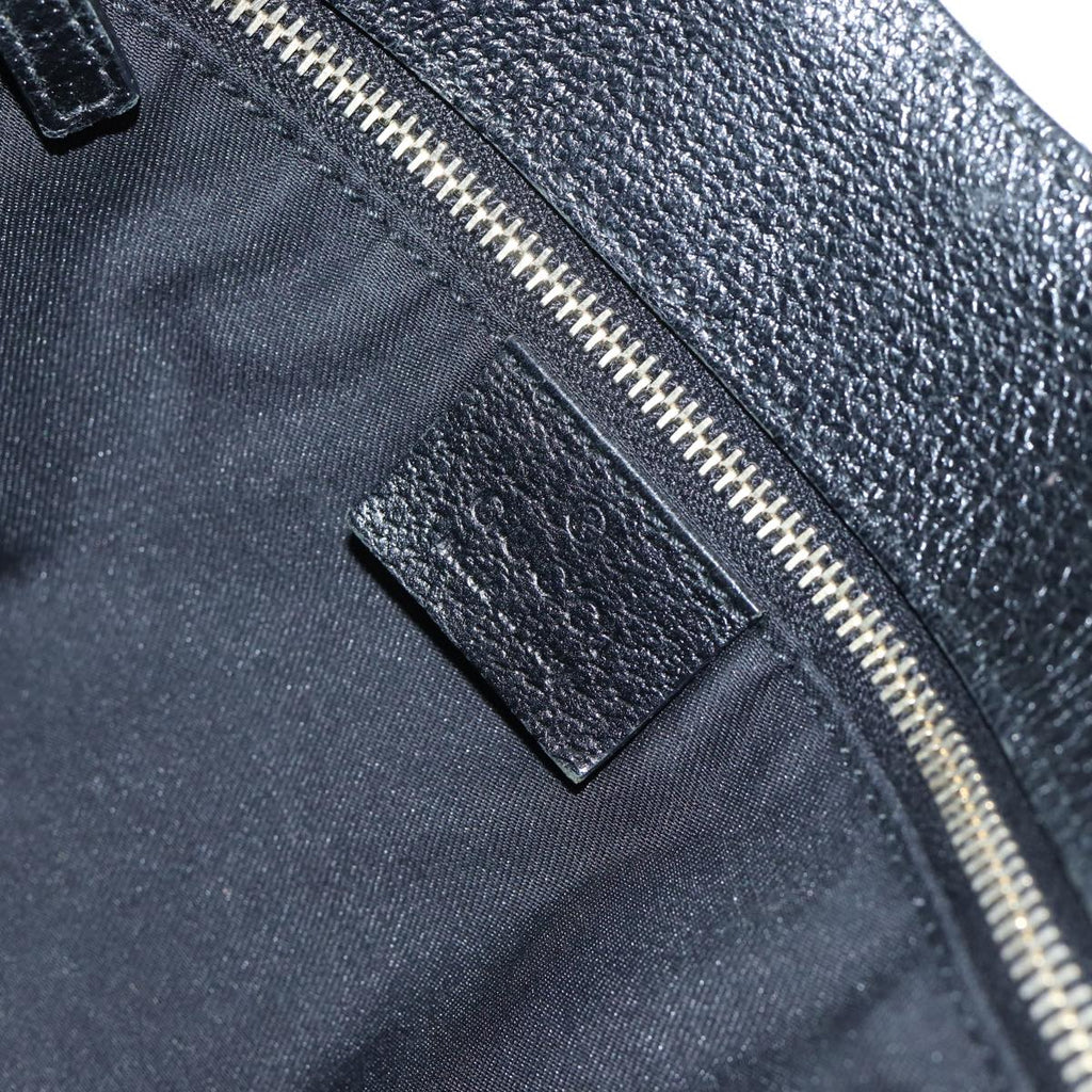 GUCCI GG Canvas Bamboo Hand Bag Black 90867