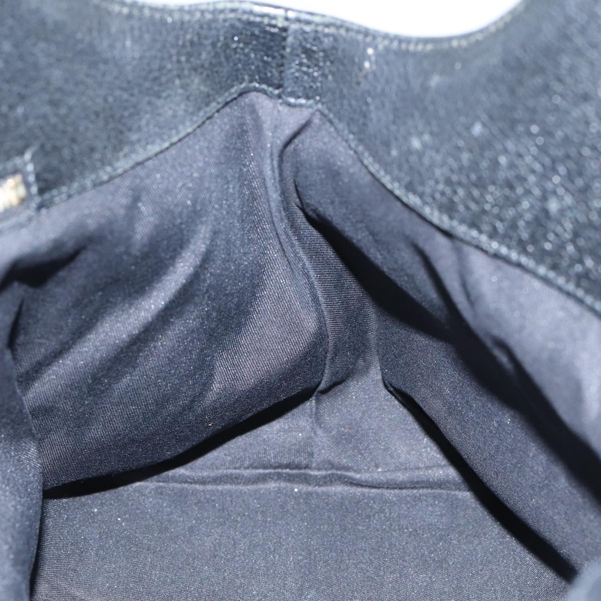 GUCCI GG Canvas Bamboo Hand Bag Black 90867