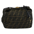 FENDI Zucca Canvas Pouch Brown Black 90910