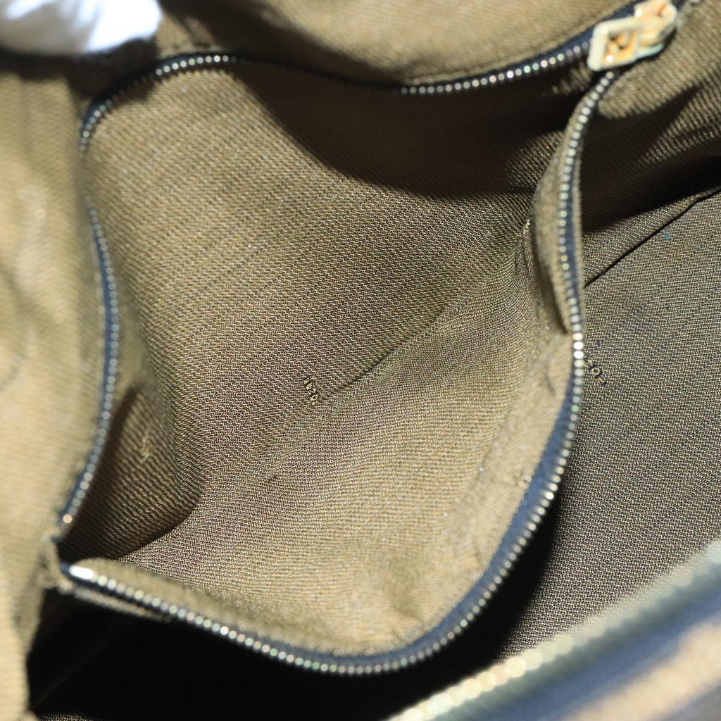 FENDI Zucca Canvas Pouch Brown Black 90910