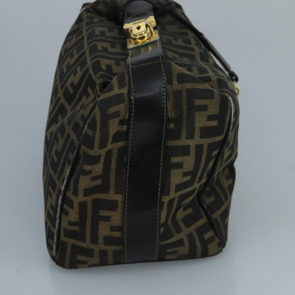 FENDI Zucca Canvas Pouch Brown Black 90910