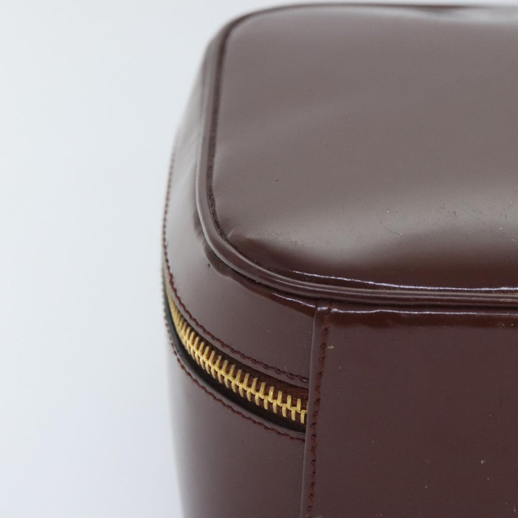 GUCCI Hand Bag Enamel 2way Brown Gold 000 270 0323 90951