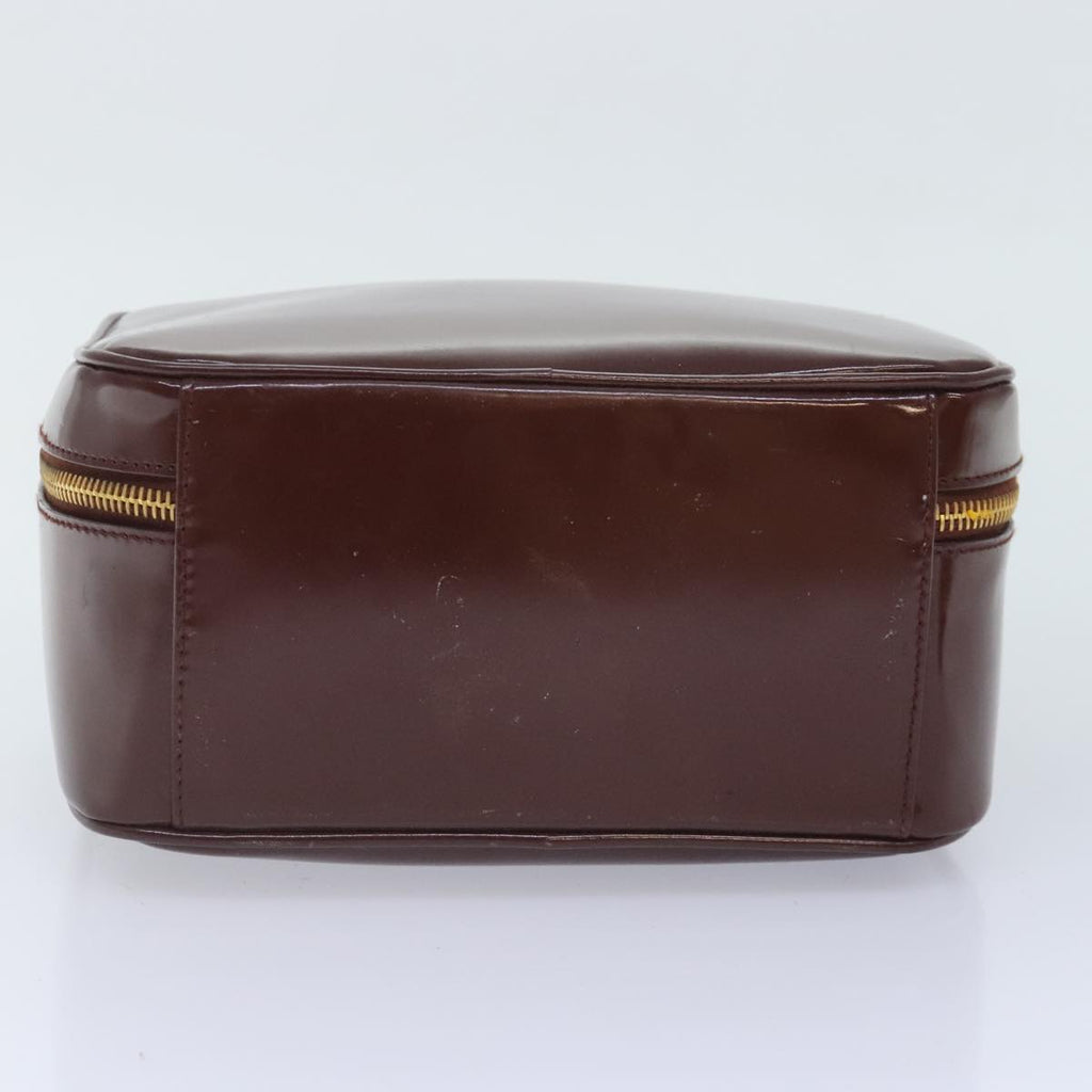 GUCCI Hand Bag Enamel 2way Brown Gold 000 270 0323 90951