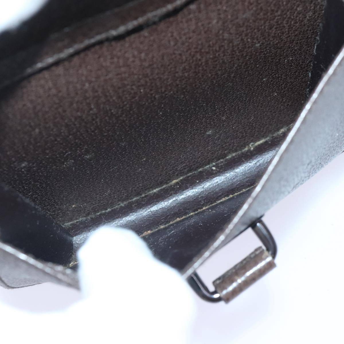 GUCCI Hand Bag Leather Brown Gold 000 2058 0308 6 90953
